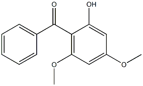 2-Hydroxy-4,6-dimethoxybenzophenone Struktur