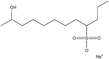 11-Hydroxydodecane-4-sulfonic acid sodium salt Struktur