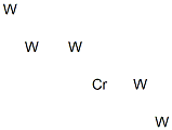 Chromium pentatungsten Struktur