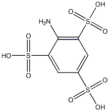 2-Amino-1,3,5-benzenetrisulfonic acid Struktur