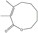 (E)-3,4-Dimethyl-1-oxacyclonona-3-en-2-one Struktur