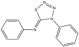 4-Phenyl-5-phenylimino-4,5-dihydro-1,2,3,4-thiatriazole Struktur