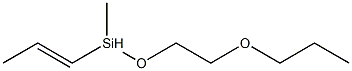 (2-Propoxyethoxy)(methyl)(1-propenyl)silane Struktur