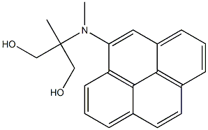 2-[(Pyren-4-yl)methylamino]-2-methyl-1,3-propanediol Struktur