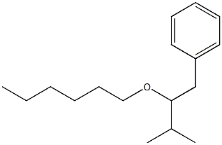 (2-Hexyloxy-3-methylbutyl)benzene Struktur