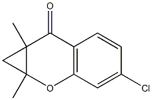 7-Chloro-2,3-dimethyl-2,3-methanochroman-4-one Struktur