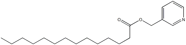 3-Pyridinemethanol tetradecanoate Struktur