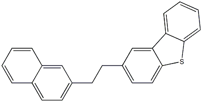 2-[2-(2-Naphtyl)ethyl]dibenzothiophene Struktur