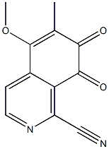 1-Cyano-5-methoxy-6-methylisoquinoline-7,8-dione Struktur