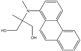 2-[(Phenanthren-1-yl)methylamino]-2-methyl-1,3-propanediol Struktur