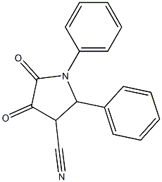 1-Phenyl-2-phenyl-4,5-dioxopyrrolidine-3-carbonitrile Struktur