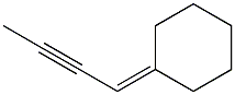 (2-Butyn-1-ylidene)cyclohexane Struktur