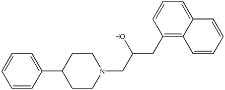 1-(1-Naphthalenyl)-3-(4-phenyl-1-piperidinyl)-2-propanol Struktur