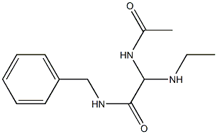 2-Acetylamino-2-ethylamino-N-benzylacetamide Struktur