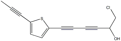 1-Chloro-6-[5-(1-propynyl)-2-thienyl]-3,5-hexadiyn-2-ol Struktur