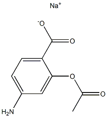 4-Amino-2-(acetyloxy)benzoic acid sodium salt Struktur