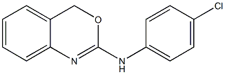 2-(4-Chlorophenylamino)-4H-3,1-benzoxazine Struktur