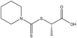 [S,(-)]-2-(1-Piperidinylcarbonothioylthio)propionic acid Struktur