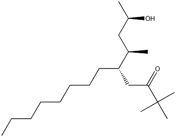 (5S)-5-[(2R,4R)-4-Hydroxypentan-2-yl]-2,2-dimethyltridecan-3-one Struktur