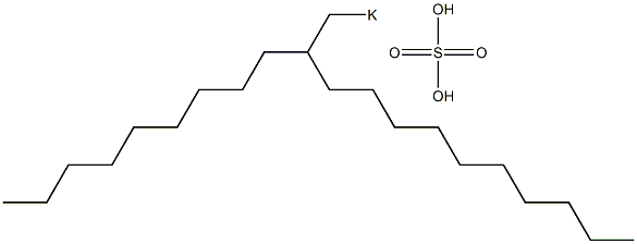 Sulfuric acid 2-nonyldodecyl=potassium salt Struktur