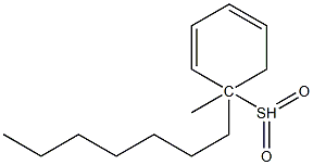 [R,(+)]-1-Methyl(1-2H)heptylphenyl sulfone Struktur