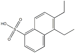 5,6-Diethyl-1-naphthalenesulfonic acid Struktur