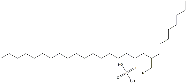 Sulfuric acid 2-(1-octenyl)icosyl=potassium ester salt Struktur