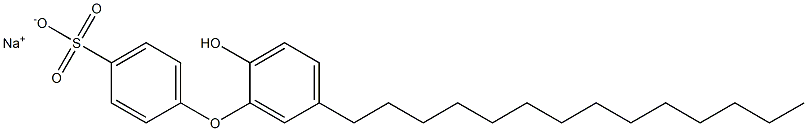 2'-Hydroxy-5'-tetradecyl[oxybisbenzene]-4-sulfonic acid sodium salt Struktur