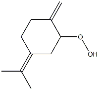 p-Mentha-1(7),4(8)-dien-2-yl hydroperoxide Struktur