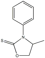 3-Phenyl-4-methyloxazolidine-2-thione Struktur