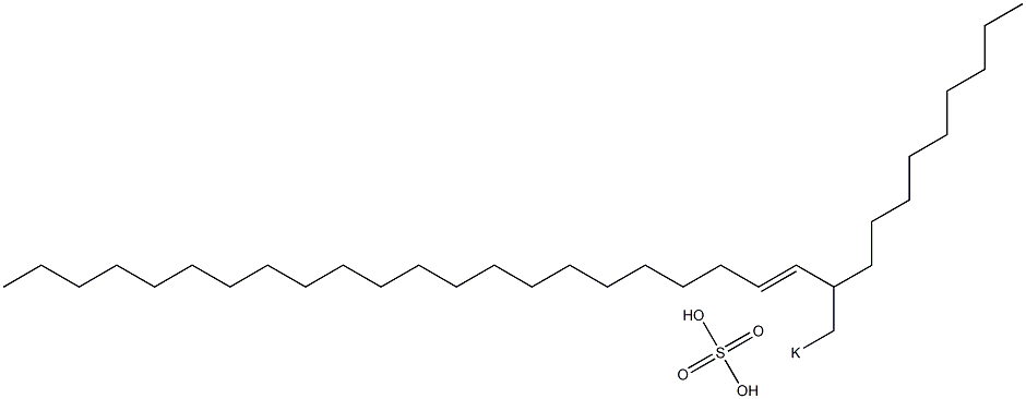 Sulfuric acid 2-nonyl-3-tetracosenyl=potassium ester salt Struktur