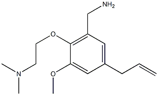 3-Allyl-6-[2-(dimethylamino)ethoxy]-5-methoxybenzylamine Struktur