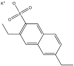 3,6-Diethyl-2-naphthalenesulfonic acid potassium salt Struktur