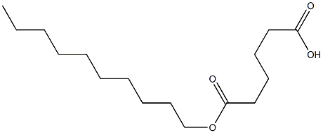 Adipic acid 1-decyl ester Struktur