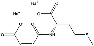 (S)-2-[[(Z)-3-Carboxy-1-oxo-2-propenyl]amino]-4-(methylthio)butyric acid disodium salt Struktur