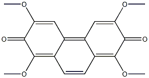 1,3,6,8-Tetramethoxyphenanthrene-2,7-dione Struktur