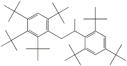 1-(2,3,4,6-Tetra-tert-butylphenyl)-2-(2,4,6-tri-tert-butylphenyl)propane Struktur