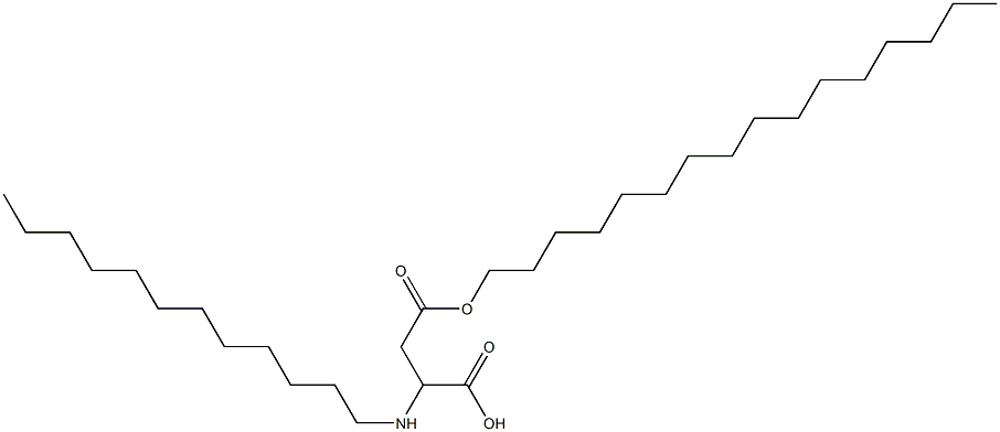 2-Dodecylamino-3-(hexadecyloxycarbonyl)propionic acid Struktur