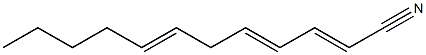 2,4,7-Dodecatrienenitrile Struktur