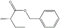 [S,(+)]-2-Methylbutyric acid benzyl ester Struktur