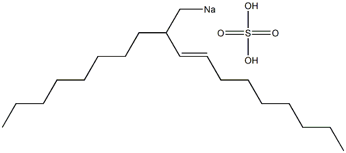 Sulfuric acid 2-octyl-3-undecenyl=sodium ester salt Struktur