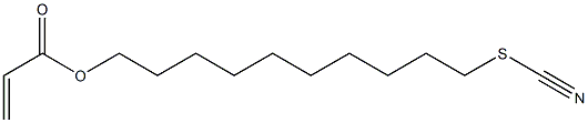 Acrylic acid 10-thiocyanatodecyl ester Struktur