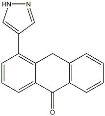 4-(1H-Pyrazol-4-yl)anthrone Struktur