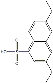 3,6-Diethyl-1-naphthalenesulfonic acid Struktur