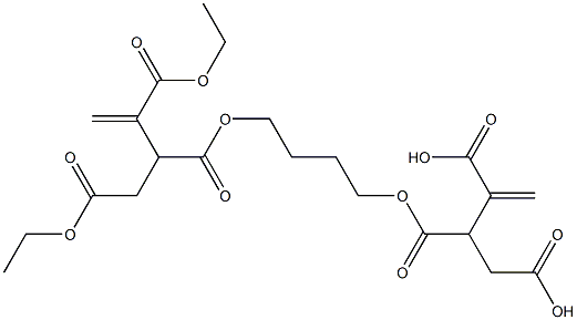 3,3'-[1,4-Butanediylbis(oxycarbonyl)]bis(1-butene-2,4-dicarboxylic acid diethyl) ester Struktur