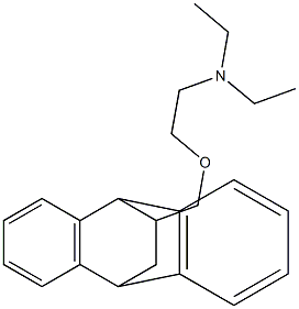 11-[[2-(Diethylamino)ethoxy]methyl]-9,10-dihydro-9,10-ethanoanthracene Struktur