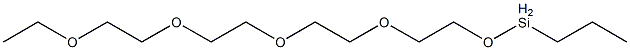 Propyl[2-[2-[2-(2-ethoxyethoxy)ethoxy]ethoxy]ethoxy]silane Struktur