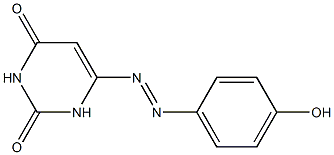 6-[(p-Hydroxyphenyl)azo]uracil Struktur