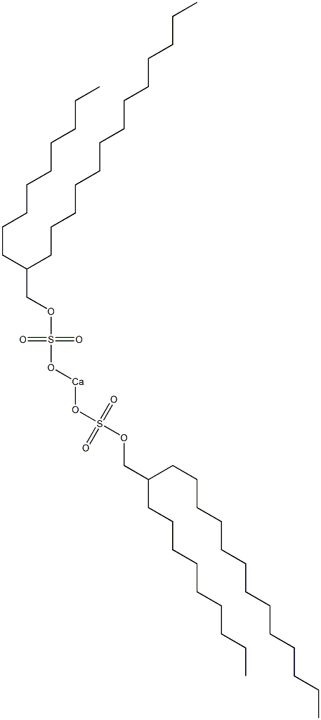 Bis(2-nonylpentadecyloxysulfonyloxy)calcium Struktur