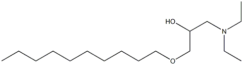 1-Diethylamino-3-decyloxy-2-propanol Struktur